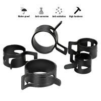 Kit De 100 Piezas De Abrazaderas De Tubo Para Combustible Aceite Agua Negro Q673B 6-17/6-22mm Clip De Spring De Vacío Metal Estándar Para Reparación De Plomería - details 4