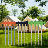 Juego De 16 Palos De Tenda De 8 Pulgadas Anclajes De Tierra Para Camping Al Aire Libre Resistentes Y Duraderos - details 3