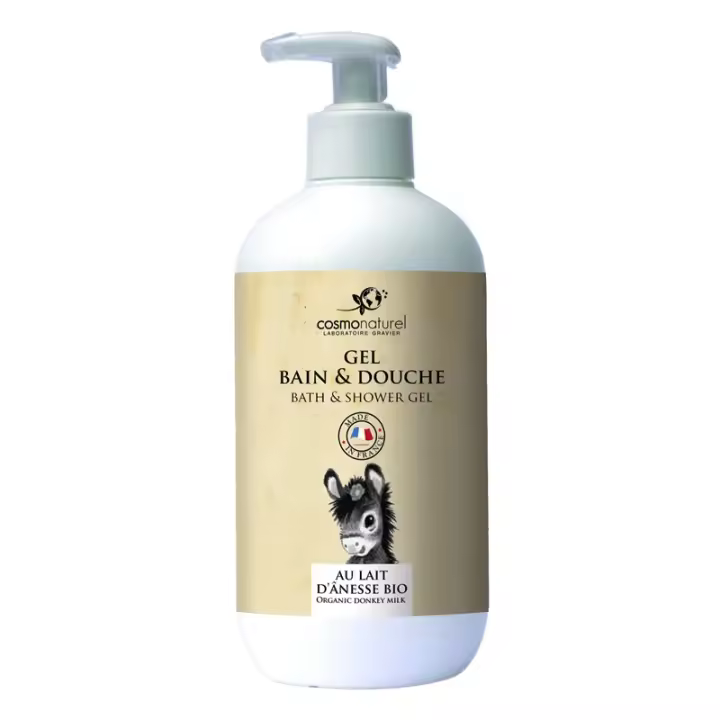 Gel de Ducha Ecológico Leche de Burra Cosmo 500ml - Limpieza Suave y Profunda - 1