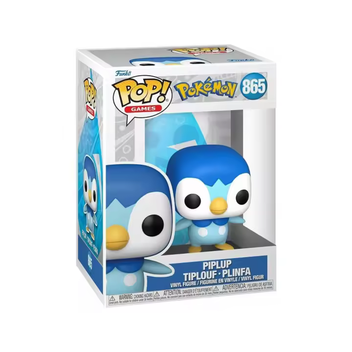 Funko Pop Games Pokémon Piplup Funko 74213 Juguetes FUNKO - 1