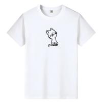 Camiseta De Verano Para Hombres Talla Grande 100% Algodón Estilo Coreano Con Diseño Gráfico De Anime Deporte Manga Corta Negro Ropa Casual - details 2