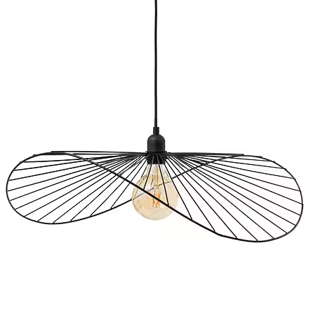 Lámpara colgante Adelia diám. 58 cm metal negro - 1