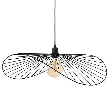 Lámpara colgante Adelia diám. 58 cm metal negro - 1