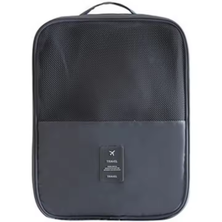 Bolsa para Zapatos, ideal para Viajes y Uso Diario, con capacidad para 2 Pares de Zapatos, color gris. - 1