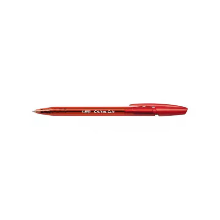 BiC Cristal Clic Bolígrafo retráctil de punta de bola ROJO  3 BOLIGRAFOS - 1