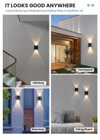 Lámpara De Pared LED 2W Impermeable Para Exterior Iluminación De Jardín Interior Para Dormitorio Sala De Estar Ascensor Moderna - details 9