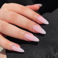 24Pcs Uñas Postizas Blancas En Gradiente Impermeables Presión En Uñas Falsas Cubiertas Completas Reutilizables Para Niñas Diseños Profesionales De Uñas Artísticas - details 32