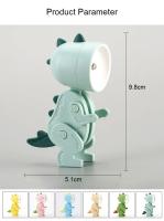 Lámpara De Noche Dinosaurio Mini LED Con Luz De Mesa Para Dormitorio Juguete Decorativo Para Niños Incluye Pilas Magnético Plegable - details 0