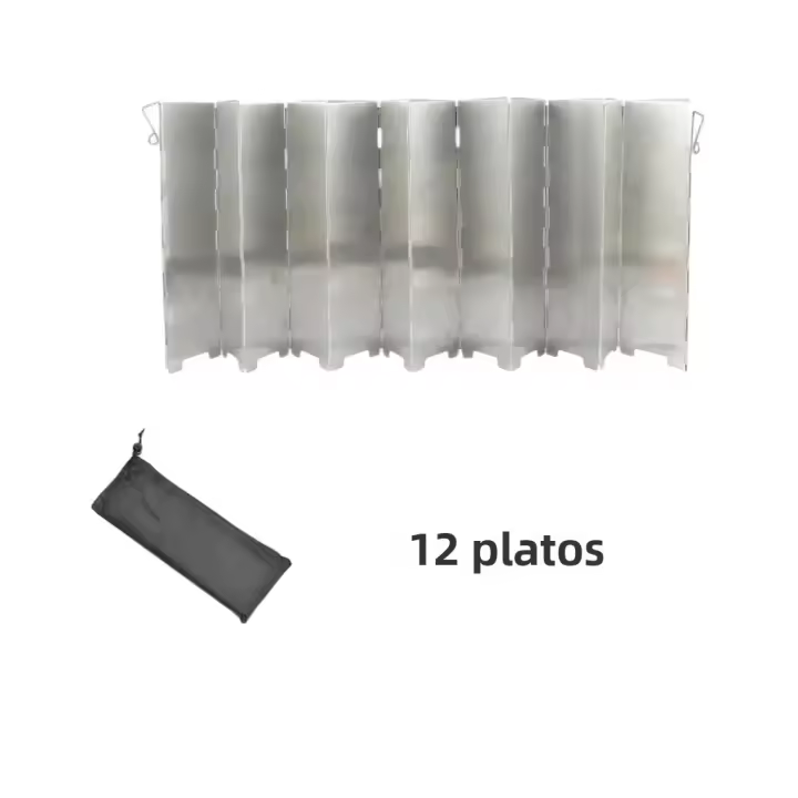 Protector De Viento Para Estufa De Gas Aluminio Platos Antirroto Para Camping Picnic Cocina Exterior Ventas Por Pieza - 1
