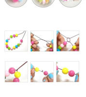 Juguetes De Perlas DIY Para Niñas Con Conjunto De Accesorios 24 Cajas Hacer Joyería Y Pulseras Creativo Regalo Para Niños - details 7