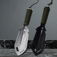 Shovel Multifuncional De Sobrevivencia Para Camping Y Senderismo Herramienta De Jardín Portátil De Acero Inoxidable - details 0