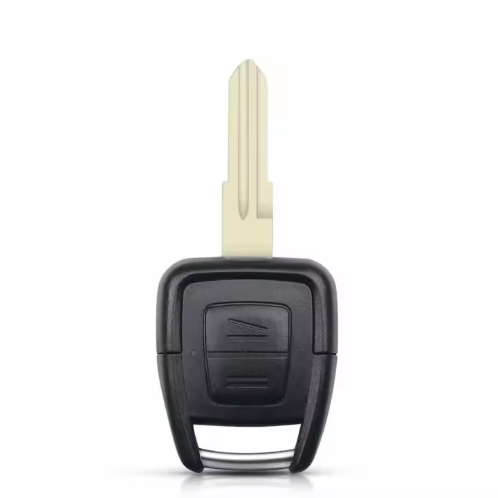 AUTOZOCO Carcasa Mando Llave del Coche 2 Botones, Carcasa Llave Mando Coche, Compatible con Opel Astra, Meriva, Vectra Zafira Signum, Omega, - Botones de Abrir y Cerrar, Sin zócalo de Pila - 1