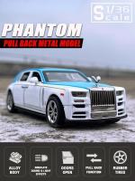 Modelo De Coche Rolls Royce Phantom a Escala 1:36 Con Puertas Abiertas Simulación De Luz Y Sonido Juguetes Para Niños Regalos De Navidad - details 0