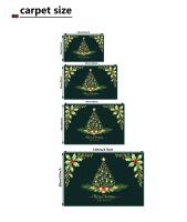 VIKAMA Alfombra De Cristal De Velours Para Navidad Antideslizante Lavable Y Repelente De Polvo Para Entrada Doméstica - details 0