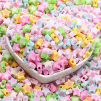 50Pcs Bolas De Estrella Coloridas De 10mm Para Creación De Joyas Pulseras Collares Aretes Accesorios DIY De Acrílico - details 1