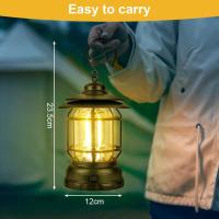 Lámpara Camping, 1 Piezas Lámpara Camping Retro en Pilas, Lampara Pilas LED, Brillo de Atenuació de Conmutable , Linterna Camping para Pesca, Excursión, Jardín, Patio etc - details 4