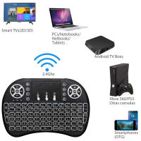 Teclado Inalámbrico I8 Con Luz Retroiluminada Ratón Aeromouse Control Remoto Táctil Para Smart TV Box PC Desktop 7 Colores Inglés Ruso - details 1