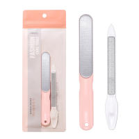 Conjunto De 2 Piezas Rosa Herramienta De Pulido De Uñas De Acero Inoxidable Fichas De Manicura Y Pintura De Uñas Kit De Cuidado De Uñas - details 2