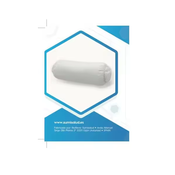 Almohada Cervical Cilíndrica | Relleno de Poliéster Suave | Alivio y Descanso Cervical - 1