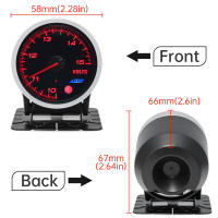 Medidor De Medidor De Presión De Aceite Y Temperatura De Agua Para Coche Universal 12V 52mm 8 Colores Con Sensor De Presión De Aceite EGT Y Turbo Boost Para Carreras - details 0