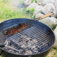 Cesta De Barbacoa Portátil De Acero Inoxidable Y Antideslizante Para Asador Herramientas De Barbecue Para Carne Y Hamburguesas - details 17