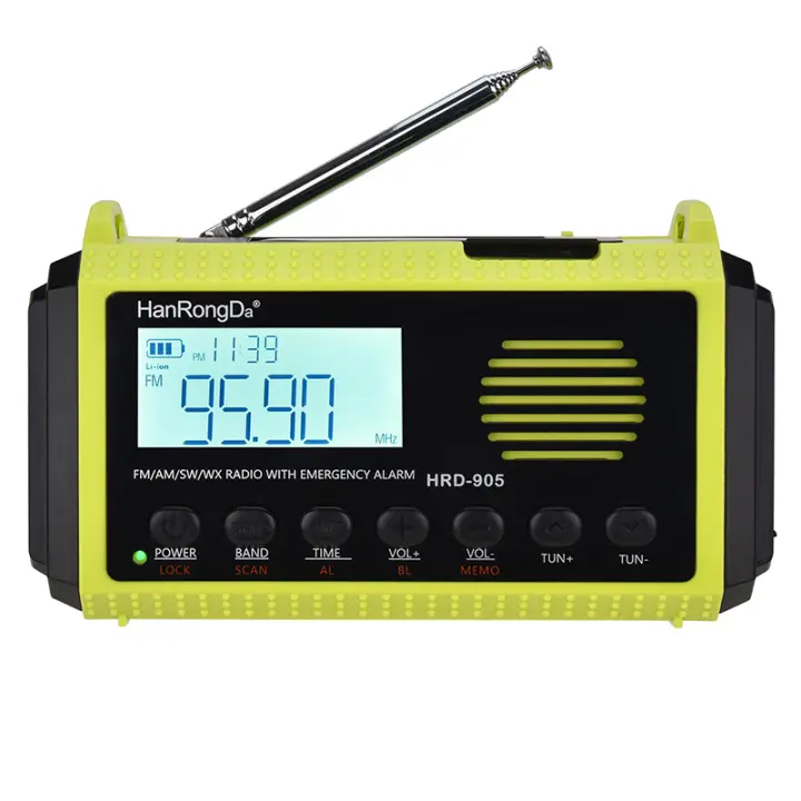 Radio Portátil Dab/FM con Batería Recargable, Digital Solar con Manivela para Exteriores con Cargador USB, Alarma SOS de Emergencia, Resistente al Agua IPX4, Apto para Senderismo, Camping - 1