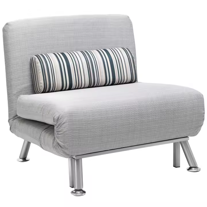 Sofá Cama plegable y Cama de invitados, tapizado, estilo Modern, Tecnología, experiencia inteligente, Sofá Cama plegable colchón, metal, Gris, 75x70x75cm - 1