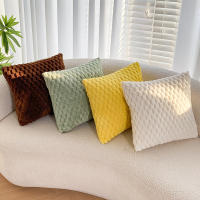 Funda De Cojín De Peluche Falsa Doble Cara Suave Y Fluffy 2pcs Lavable En Máquina Para Decoración De Sala De Estar Y Cama - details 1
