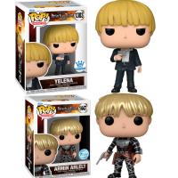 Funko PAck  2 funko Armin Artlet Metallic Exclusivo Yelena Ackerman Attack on Titan Exclusivo Ataque Titanes  Funko Pop Anime 1171 - details 0