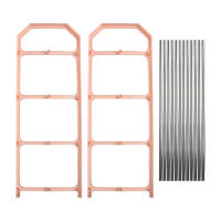 Rack De Zapatos De Metal Organizador De Calzado Estante De 4 Capas Espacioso Para Sala De Estar Material Duradero - details 32