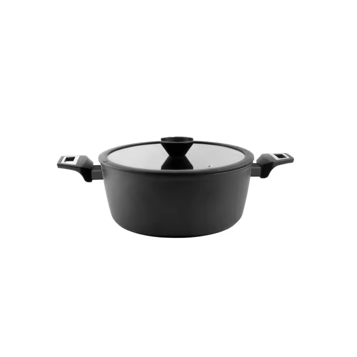 Cacerola Alta Sogo Con Tapa Cristal Aluminium Forjado 24Cm *10,5Cm - 1