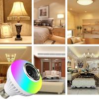 Bombilla LED RGB Blanca Con Control Remoto IR Y Altavoz Bluetooth Para Cambio De Color Ideal Para Fiestas En Casa E27 E26 85-265V - details 11