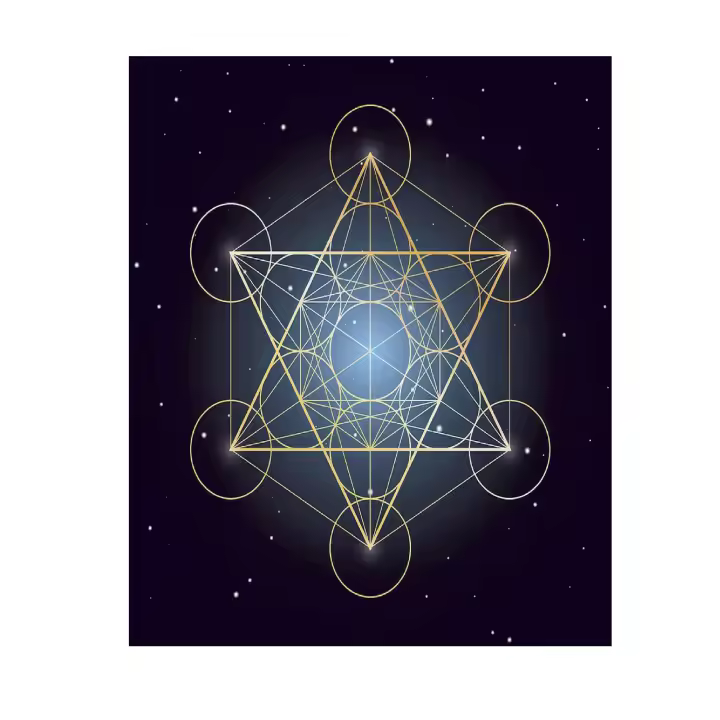 Amuletsshop - Mantel Tarot Metatrón de 60x60cm - Tapete para Cartas de Tarot - Franela Estampada - Colores Como Se Muestra - Peso 50-60gr Aprox. - 1