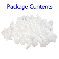 100pcs Clips De Parachoques Para Coche Universal 9mm Clavijas De Plástico Para Puerta Y Parachoques Fijación Automática - details 1