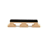 Ponte De Banjo Estándar De Madera Maple Y Ébano Para 4/5/6 Cuerdas Con Medio De Anclaje De Madera Material Del Sillín De Banjo - details 0