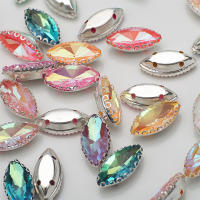 20Pcs Diamantes De Agua Colores Caballo Ojo 8x16MM Para Manualidades Joyería Vestimenta Casco Boda Zapatos Y Sombrero Accesorios - details 0