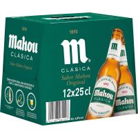 MAHOU CLASICA 25CL - PACK 12 UD - CERVEZA DORADA LAGER - details 1