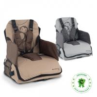 Trona portátil bebé Monkey Mobiclinic®  Trona de viaje De 6 a 36 meses Hasta 15kg Plegable Arnés Ajustable de 5 puntos Con almacenamiento Trona portátil Silla bebe Color Gris - details 1
