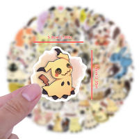 55PCS Parches Pokemon Mimikyu Para Decoración DIY De Teléfono Móvil Cuaderno Guitarra Y Tienda Resistente Al Agua - details 4