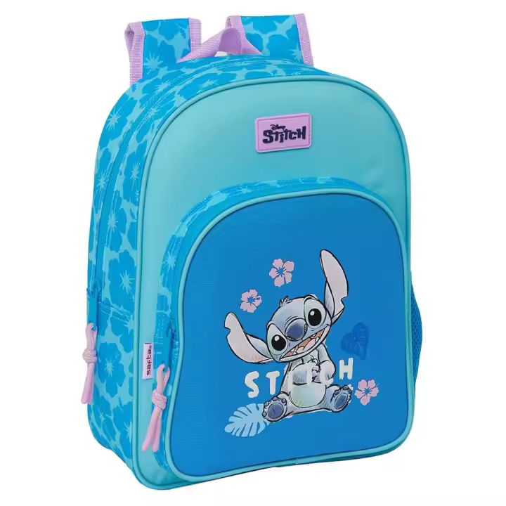 Mochila Infantil Adapt.Carro Stitch "Hawaii" 26x11x34cm - 1