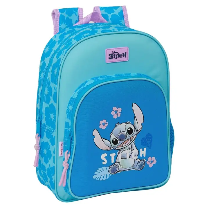 Mochila Infantil Adapt.Carro Stitch "Hawaii" 26x11x34cm - 1
