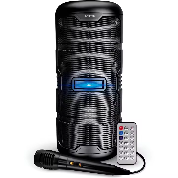 Altavoz Bluetooth Karaoke Infiniton K50 | 50W, Batería 3600mAh, USB, Autonomía 3 Horas, Negro - 1