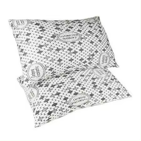 Beprohome Pack 2 Almohadas Ergonómicas Copos Viscoelástica y Fibra Hueca Siliconada medida 60cm - 1