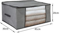 Pack de 6 Bolsas de Almacenaje Multiusos con Cremallera – Organizadores de Ropa, Edredones y Mantas – Diferentes Medidas 45x30x20 cm, 45x45x20 cm, 60x45x30 cm y 100x50x15 cm– Cajas Plegables para Armario, Mudanza y Cambio de Temporada - details 3