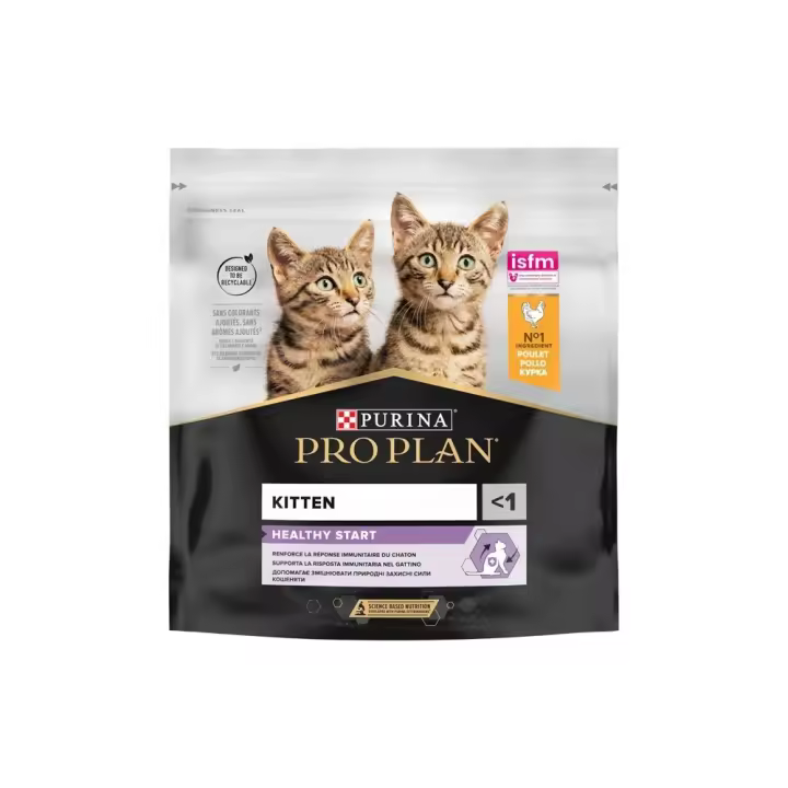 PURINA Pro Plan Gato Kitten Healthy Start Pollo - Pienso Seco para Gatos - Purina Proplan Gato - Pienso Mascotas - Comida Seca Gatos - 1