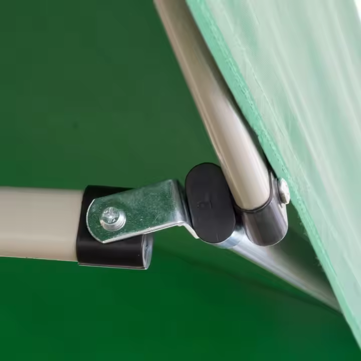Verde plegable gazebo de 3x3 Capas cubierto de PVC impermeable - 1