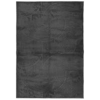 vidaXL Alfombra pelo corto look escandinavo IZA 160x230 cm Color Antracita,  Crema,  Gris y mas Alfombras de área  Alfombra de Piso para Sala de Estar Dormitorio Habitación Salón - details 0