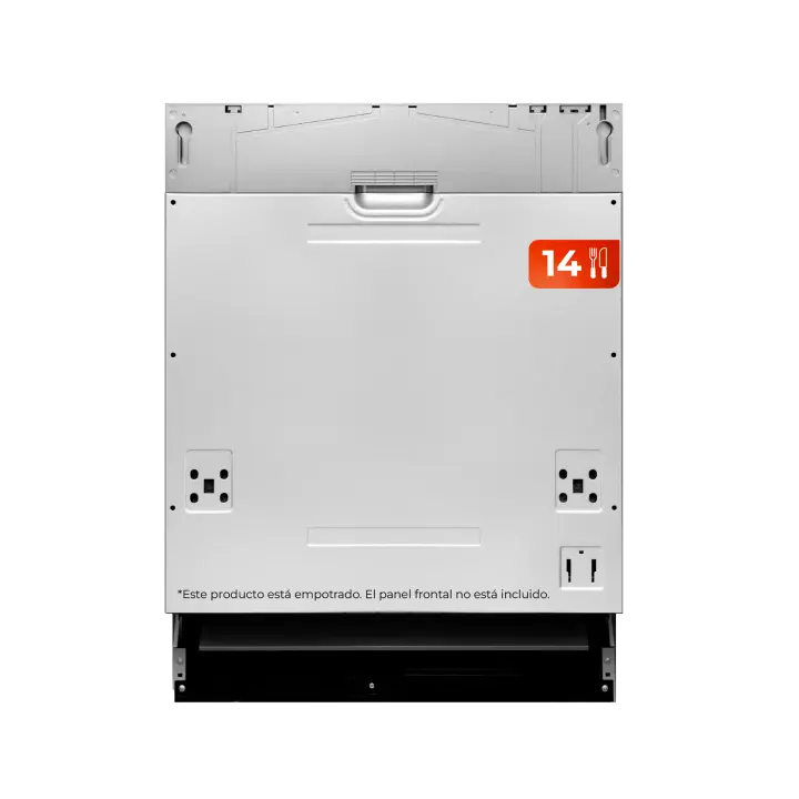 Lavavajillas integrable EVVO Di.2, 14 Cubiertos, 8 Programas, Inox, Ancho 600 mm - 1