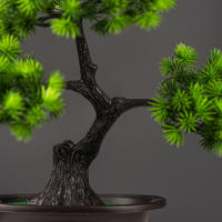 Planta De Pino Artificial De 27cm Bonsái Decoración De Mesa Para Hogar Y Habitaciones Arbol De Simulación De Landscape En Plástico Para Exposición Y Regalo - details 4