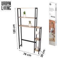 MIRAMAX-ESTANTE DE INODORO CONTOUR + SOPORTE DE PAPEL HIGIÉNICO - 78X20X150CM - details 1